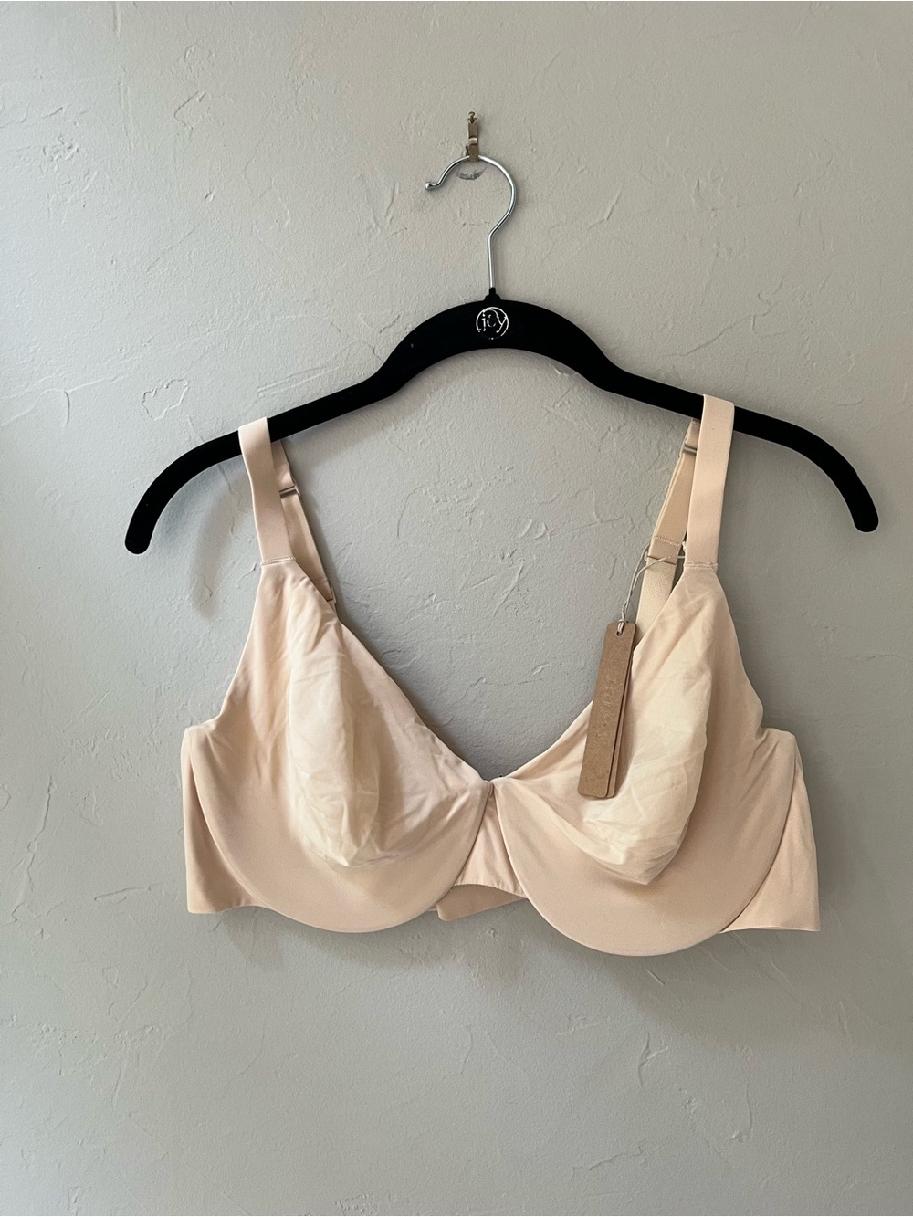 SKIMS SMOOTHING INTIMATES ULINED FULL COVERAGE BRA SAND 34DD
